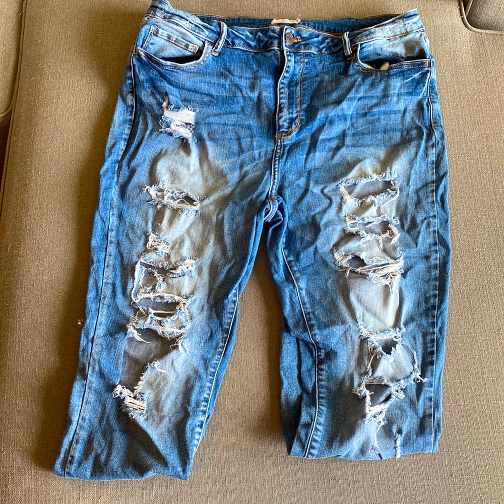 Size 18 ripped jeans